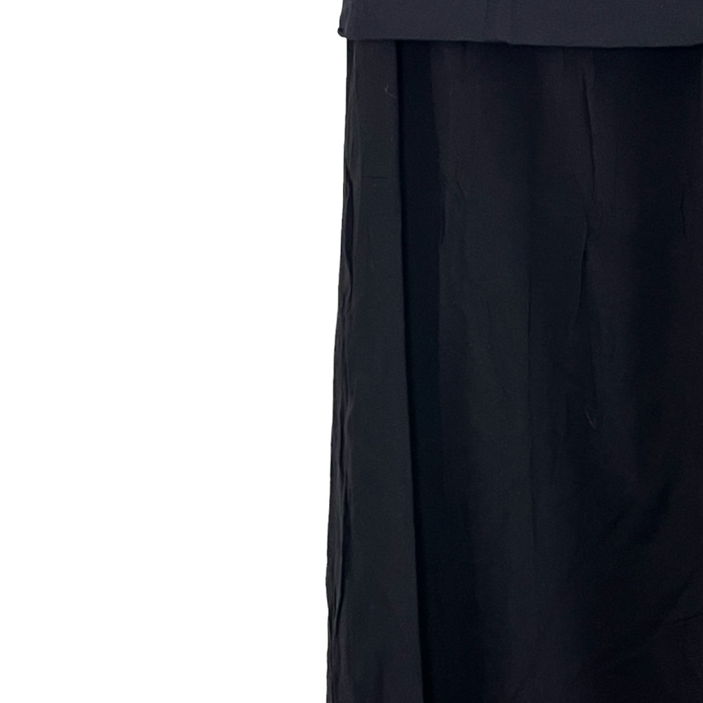 Splendid | Rayon fold over black maxi skirt size medium - Picture 9 of 12